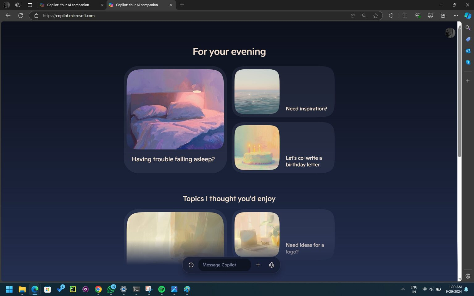 微软Copilot升级全新的外观 加入了语音模式 速度更快、性能更强插图 微软Copilot升级全新的外观 加入了语音模式 速度更快、性能更强
